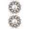 12 Packs: 4 ct. (48 total) Silver Faux Pearl Flower Sliders, 25mm by Bead Landing™